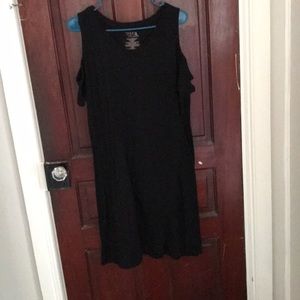 Cold shoulder T-shirt dress